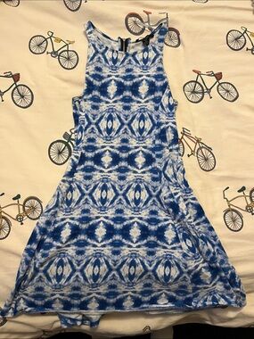 7/$20 Forever 21 Blue and White Tie-Dye Mini Dress 7/$20
